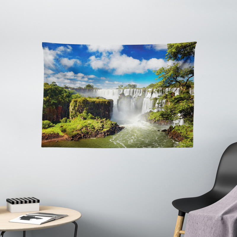 Agentinean Waterfall Wide Tapestry