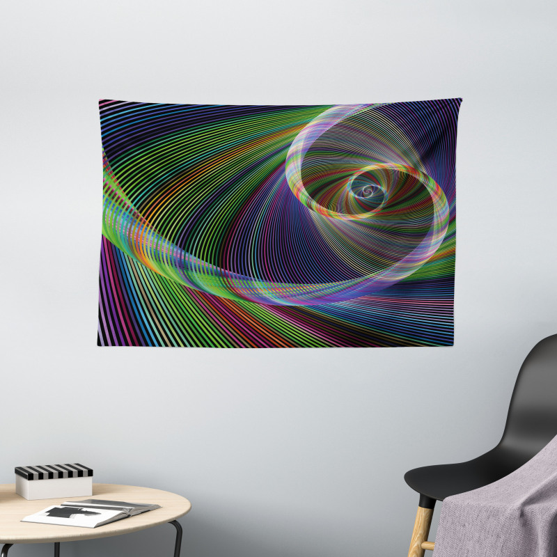 Spiral Motion Wide Tapestry