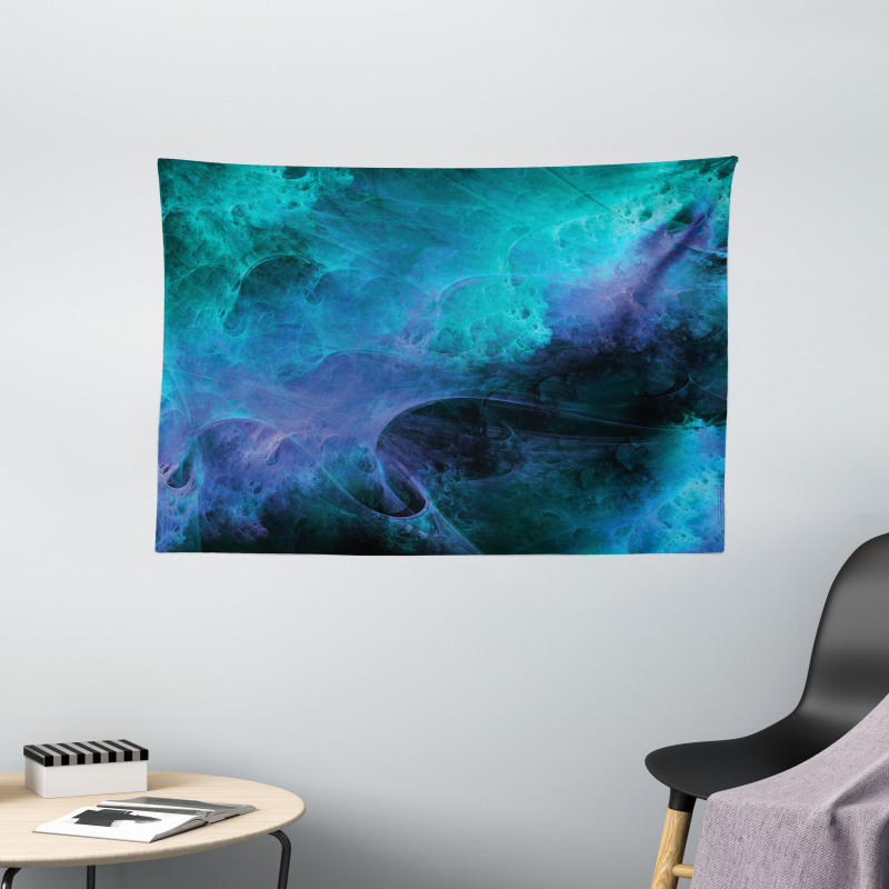 Surreal Hazy Colors Wide Tapestry