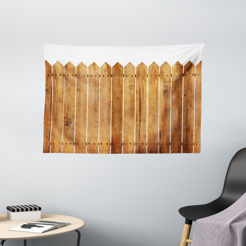 Wood Triangle Stripe Wide Tapestry