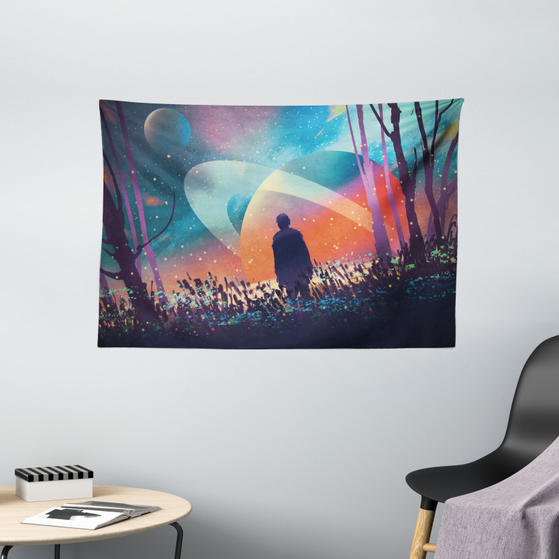 Galaxy Planets Cosmos Wide Tapestry