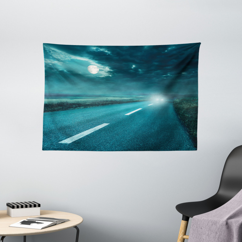 Storm Cloud Hell Wide Tapestry