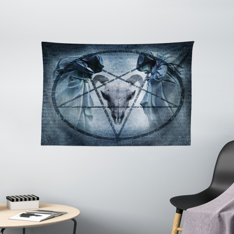 Devil Dream Scary Wide Tapestry