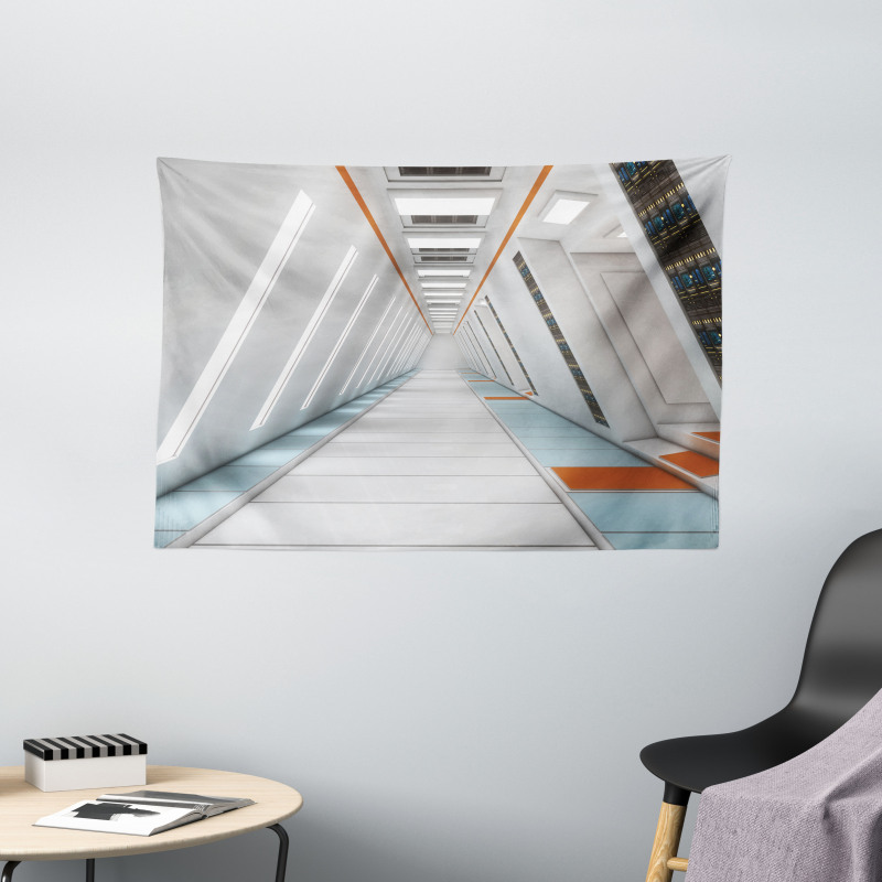 Cosmos Rocket Wide Tapestry