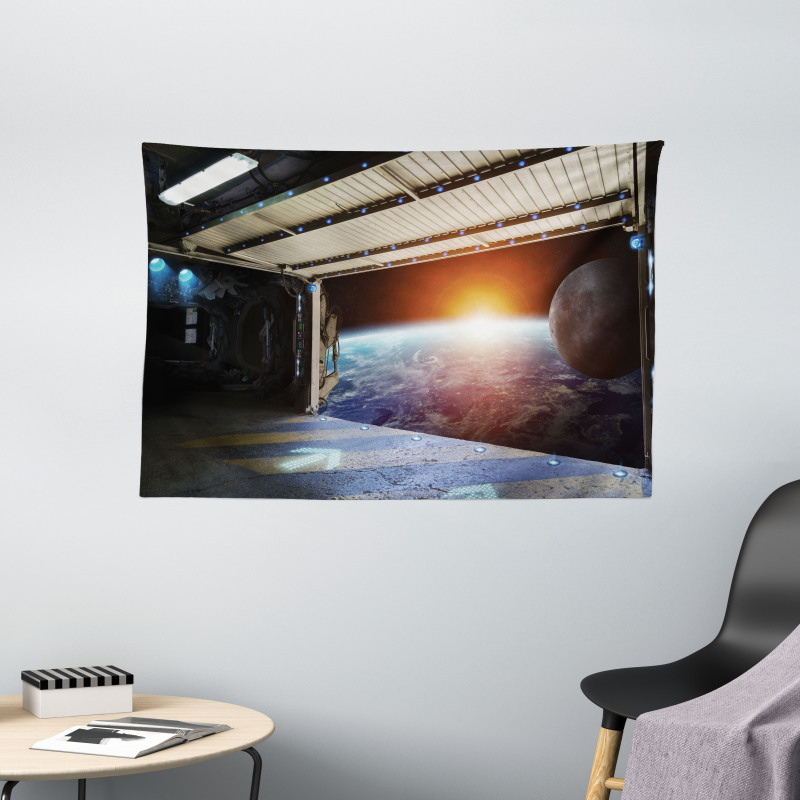 Earth Galaxy Space Wide Tapestry