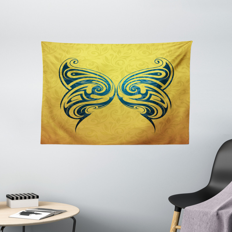 Tribe Design Butterfly Wide Tapestry