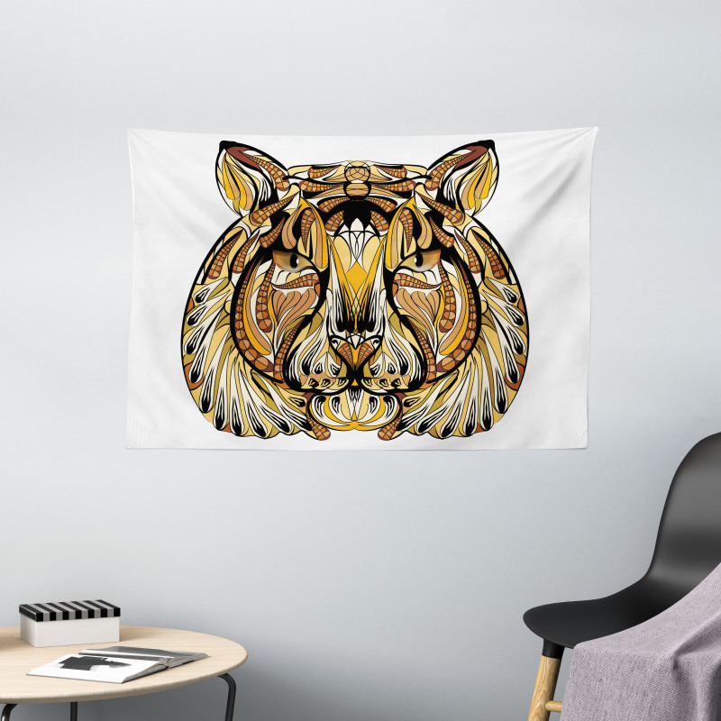 Lion Wide Tapestry