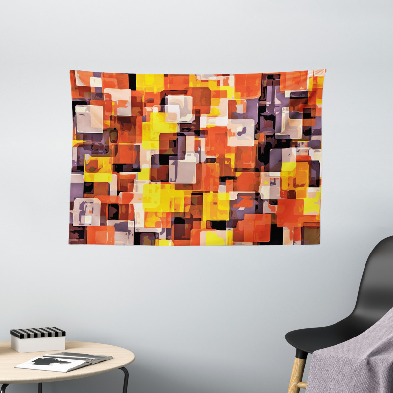 Modern Painting Wide Tapestry
