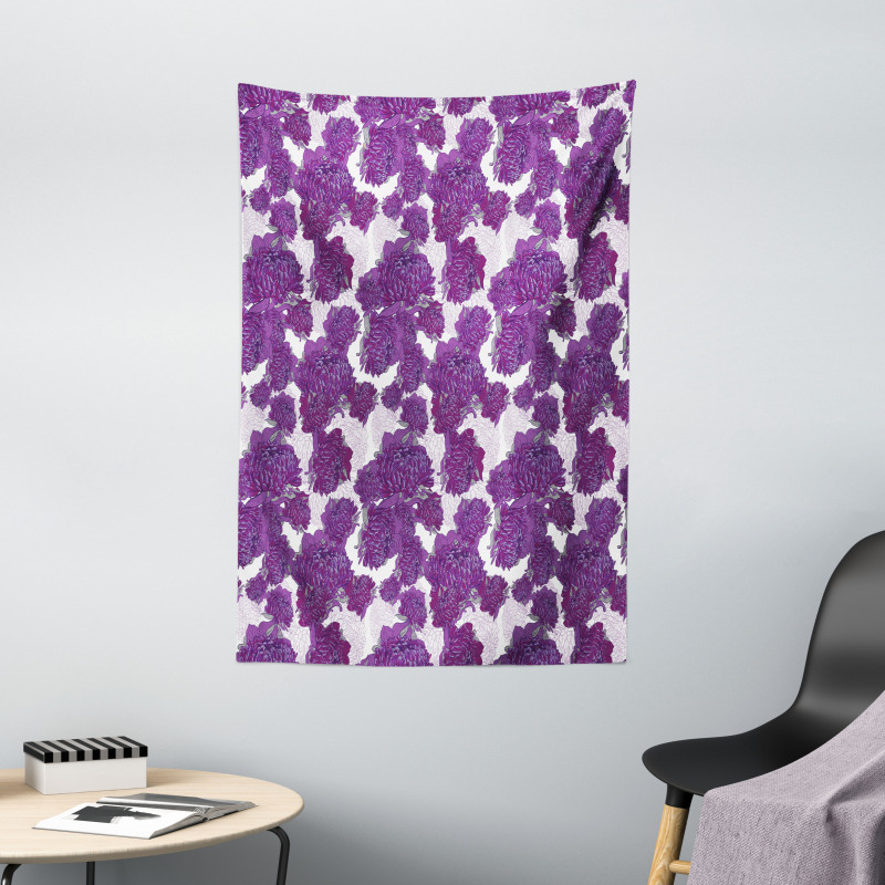 Allium Flower Petals Tapestry