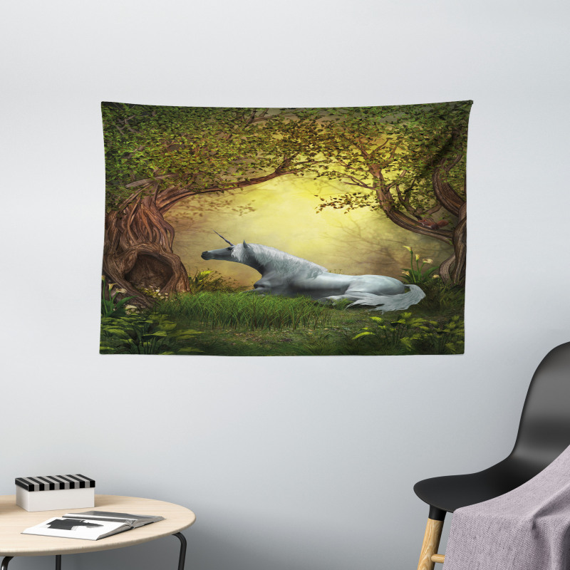 Fantasy Forest Wide Tapestry