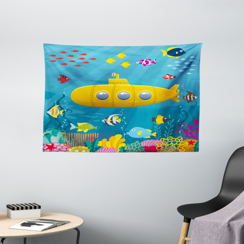 Coral Reef Wide Tapestry