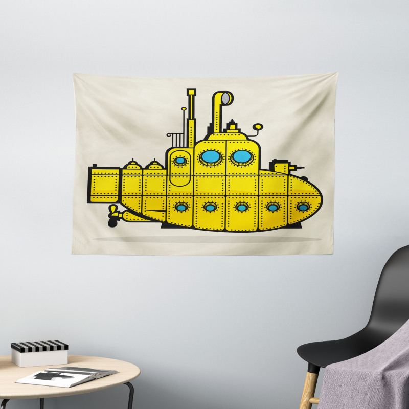 Grunge Style Wide Tapestry