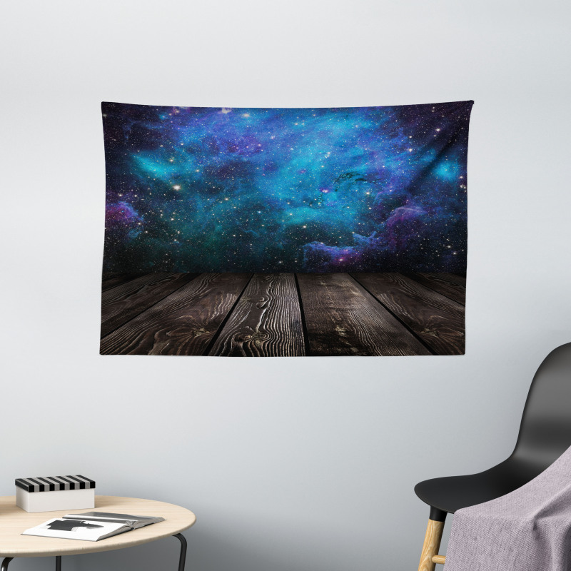 Space from Home View Wide Tapestry