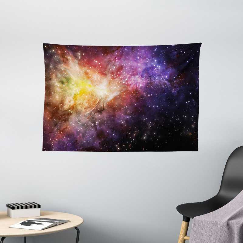 Outer Space Nebula View Wide Tapestry