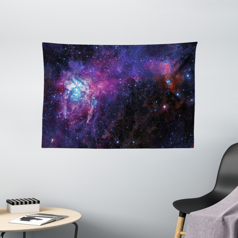 Mother Baby Nebula View Wide Tapestry