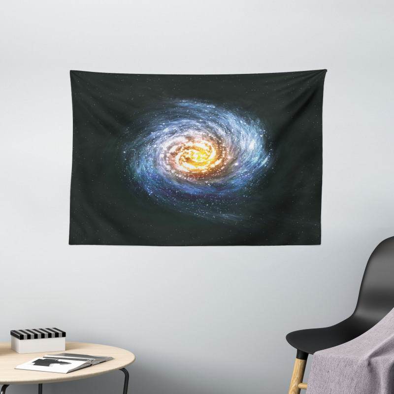 Mysterious Space Road Wide Tapestry
