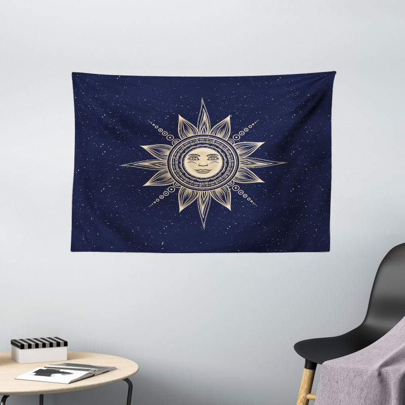 Occult Sun Myth Wide Tapestry