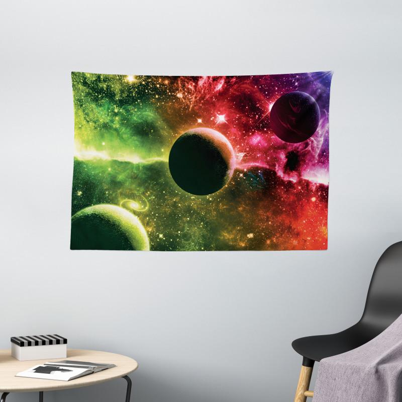 Cosmos Galaxy Nebula Wide Tapestry