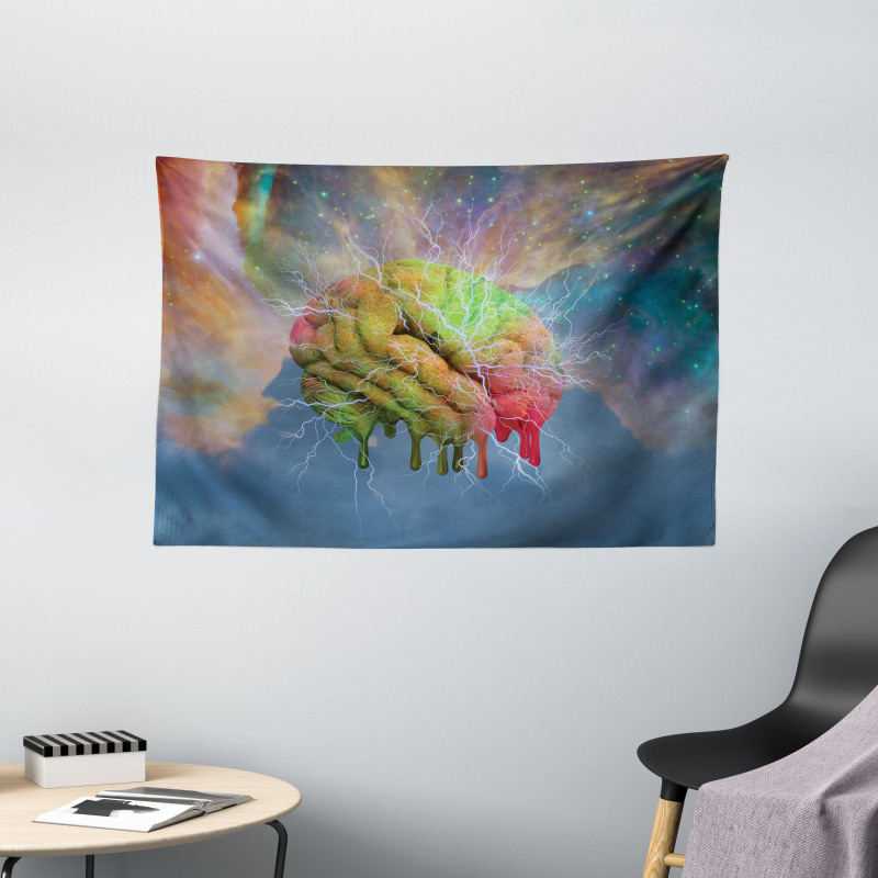 Visual Modern Energy Wide Tapestry