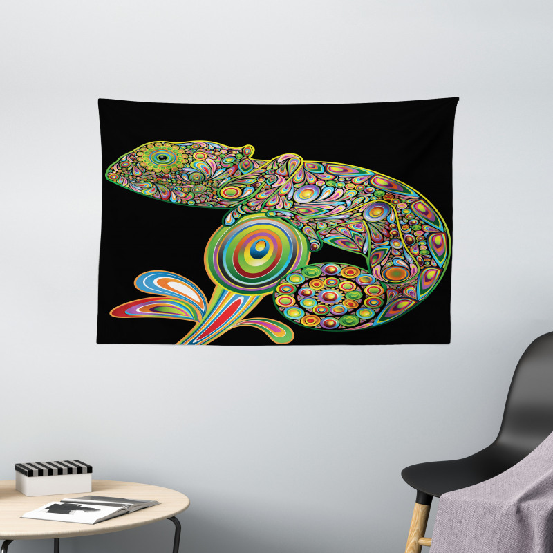 Chameleon Embelished Wide Tapestry