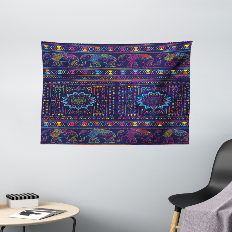 Middle Eastern Persia Wide Tapestry