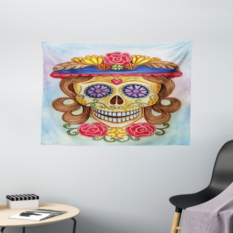 Spanish Mexican Wide Tapestry