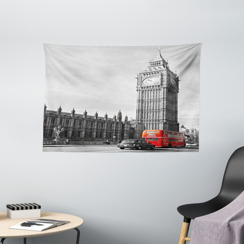 Capital of England Tourist Wide Tapestry