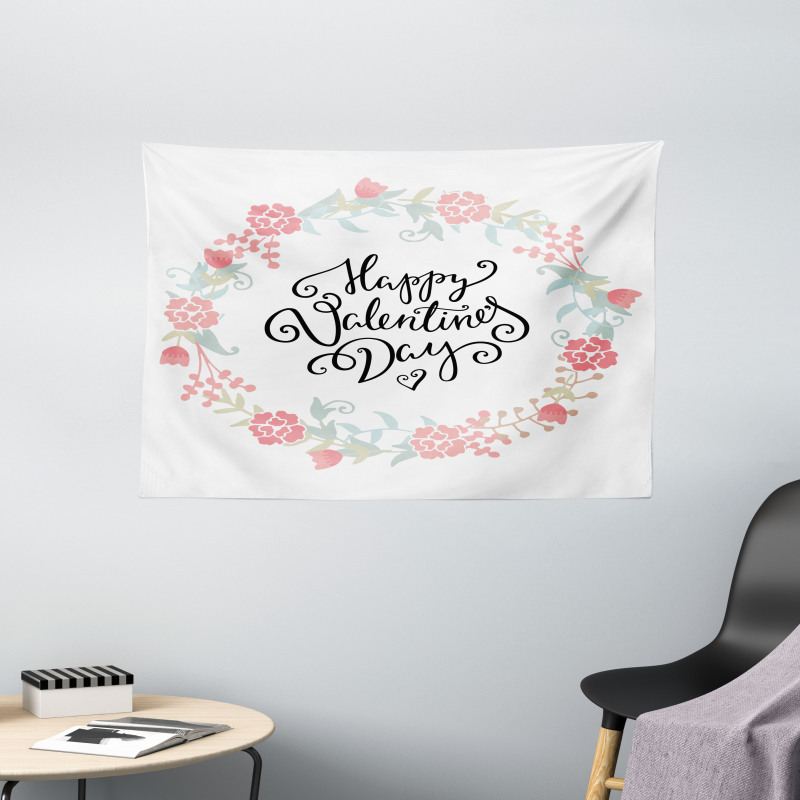 Buds Roses Tulip Wide Tapestry