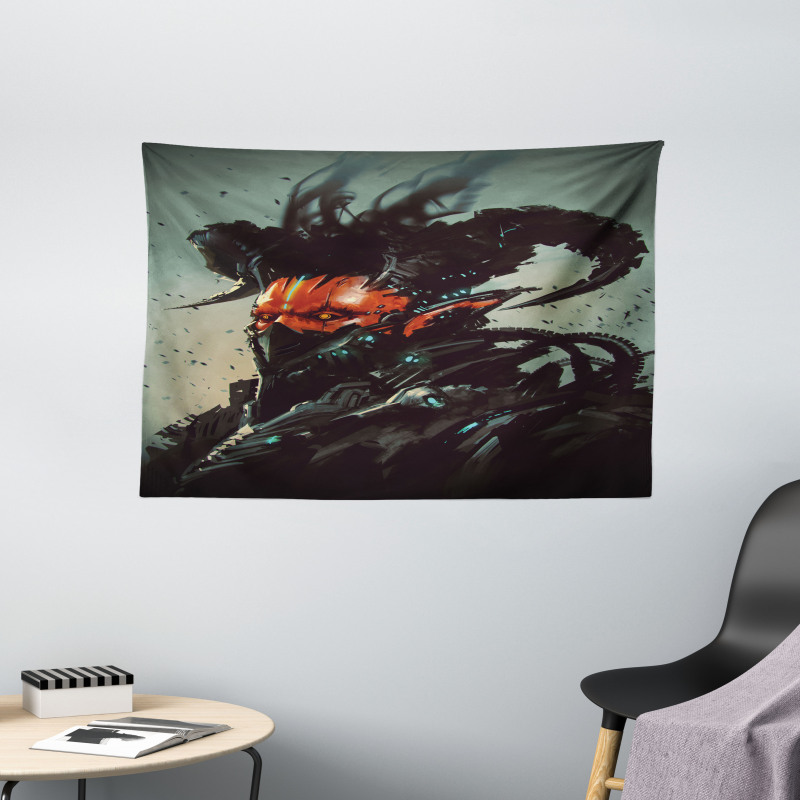 Romotic Demon Computer Wide Tapestry