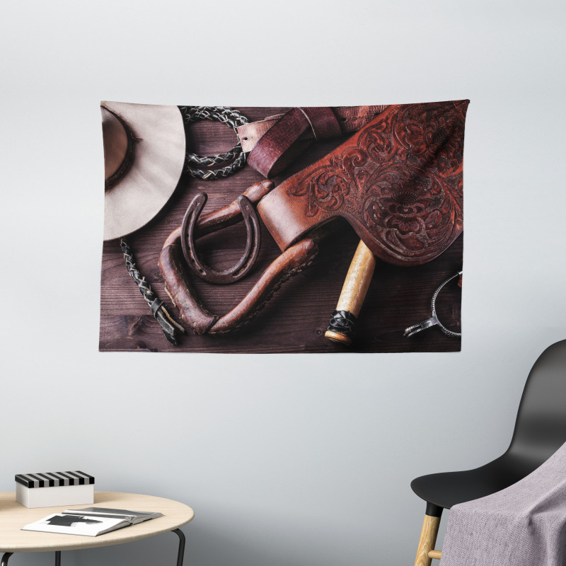 Design Rural Themed Wide Tapestry