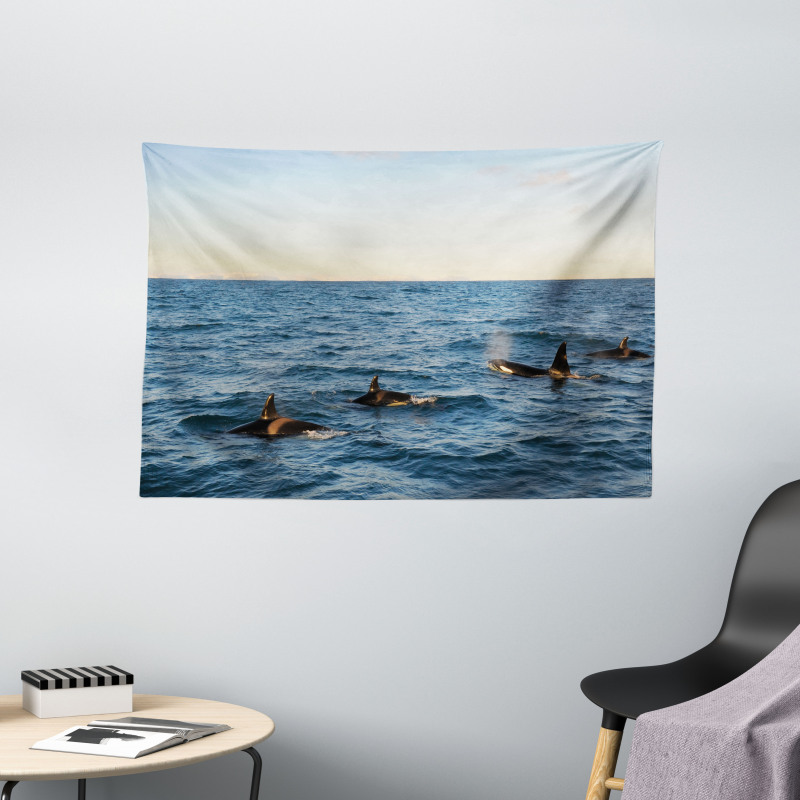 Whales in SeOcean Wide Tapestry