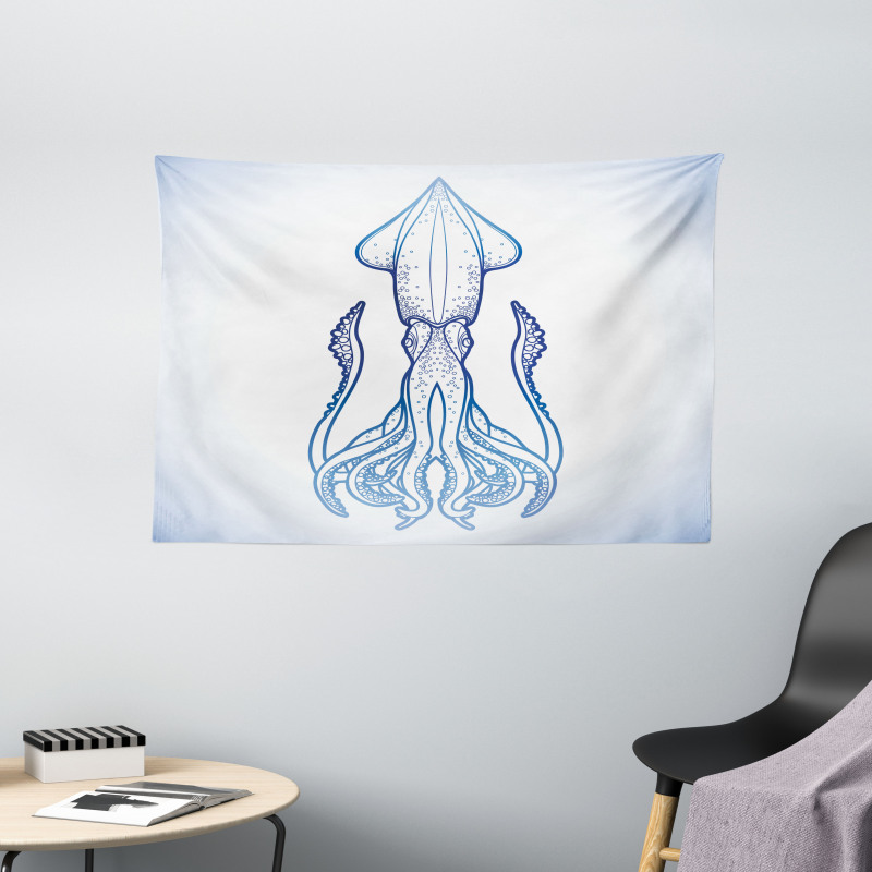 Nautical Marine Design Wide Tapestry