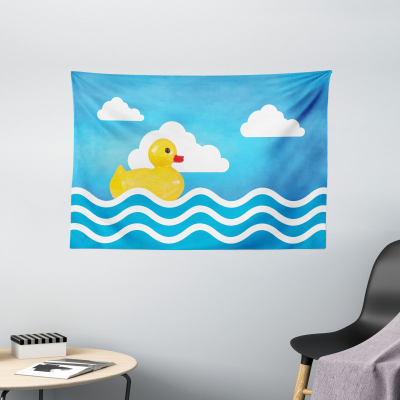 Toy Wavy Water Wide Tapestry