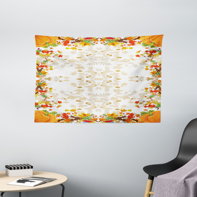 Maple Leaf Woods Wide Tapestry