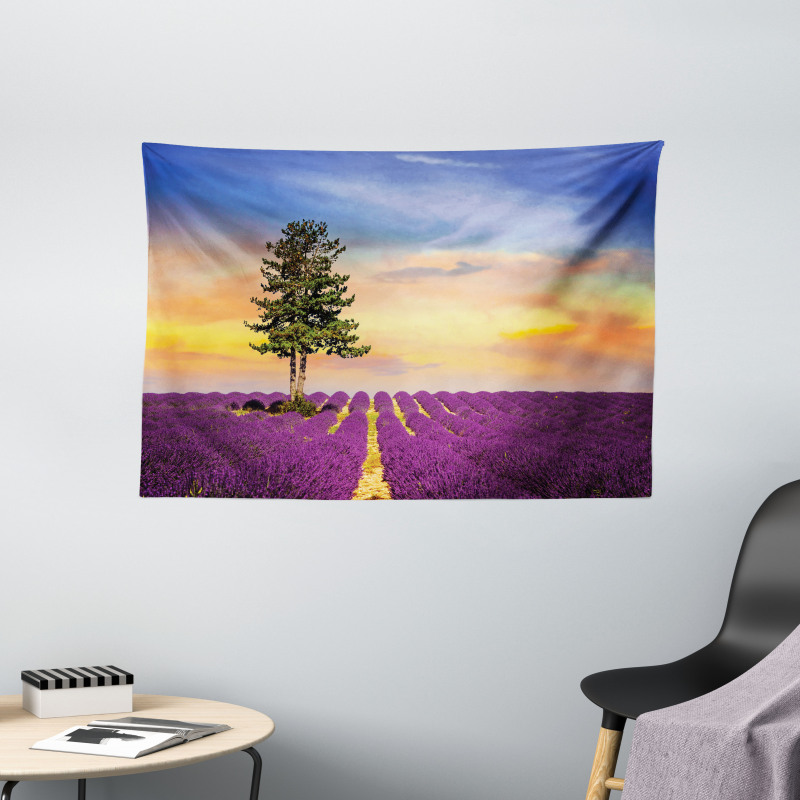 French Countryside Wide Tapestry