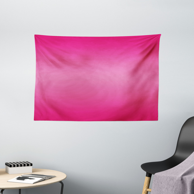 Modern Pink Room Design Wide Tapestry