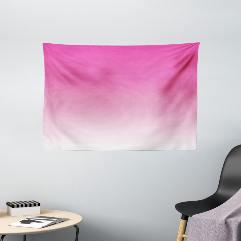 Digital Hot Pink Design Wide Tapestry