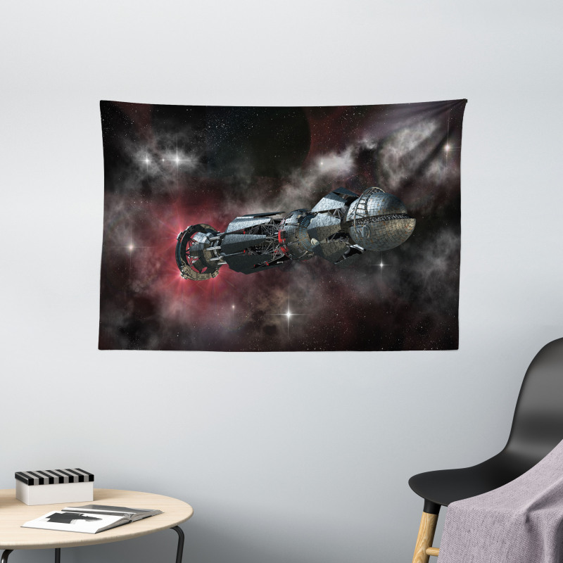 Galactic Time Travel Wide Tapestry