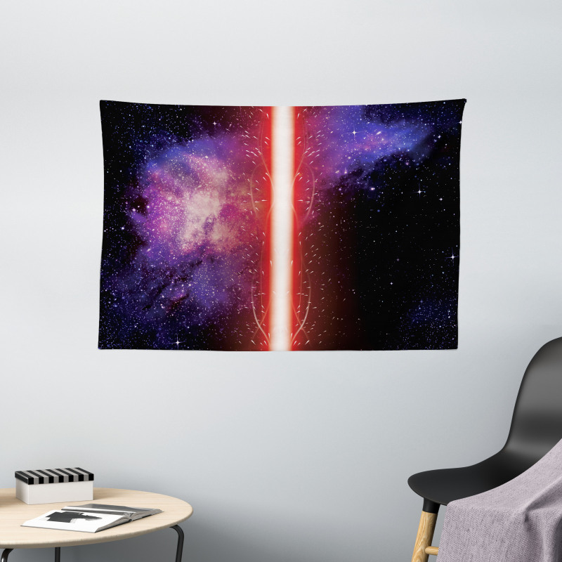 Space Theme Wide Tapestry