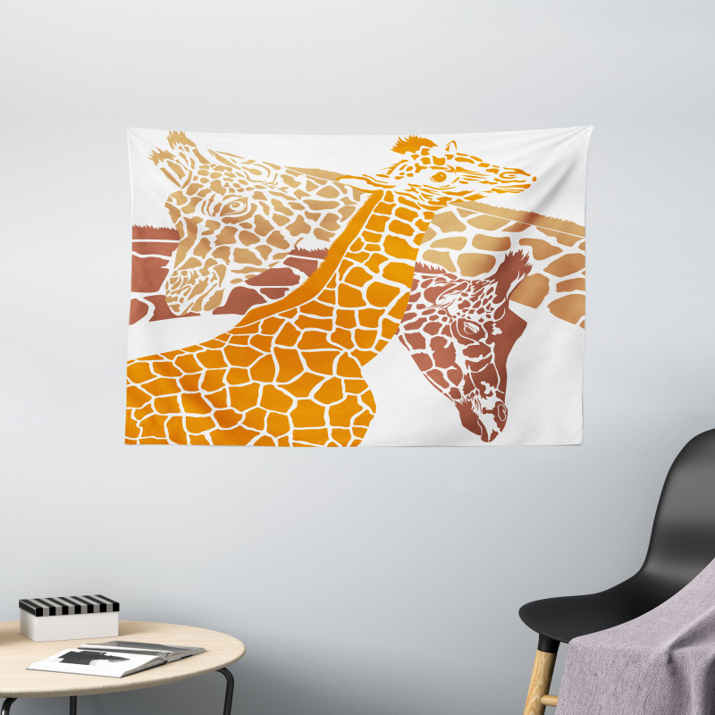 Wildlife in Africa Wide Tapestry