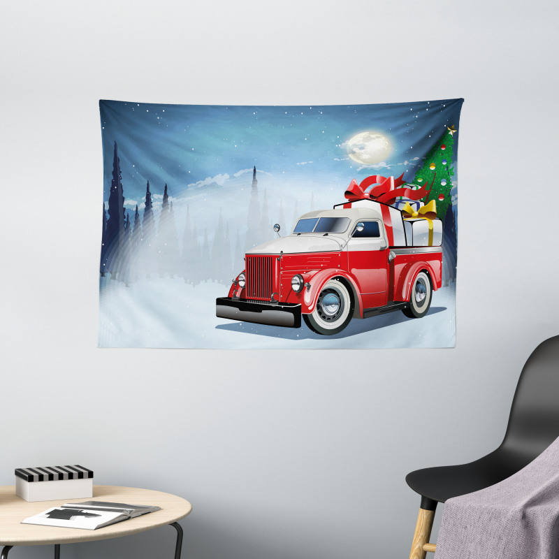 American Truck Gifts Wide Tapestry