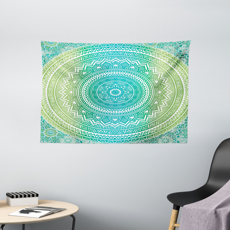 Ombre Pattern Wide Tapestry