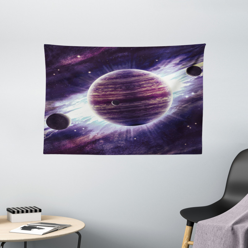 Outer Space Planets Mars Wide Tapestry