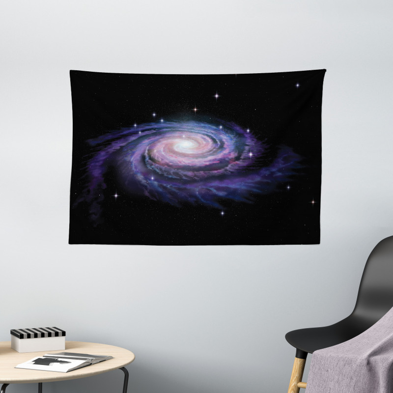 Celestial Galaxy Dust Wide Tapestry
