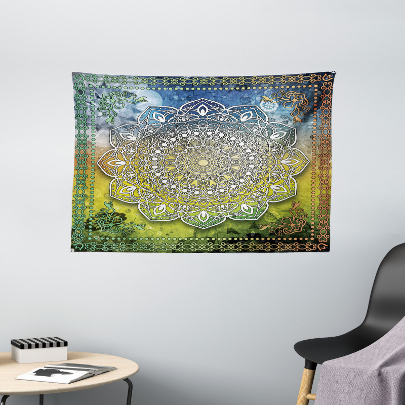 Mandala Boho Wide Tapestry