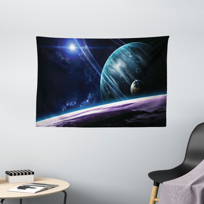 Universe with Planets Wide Tapestry