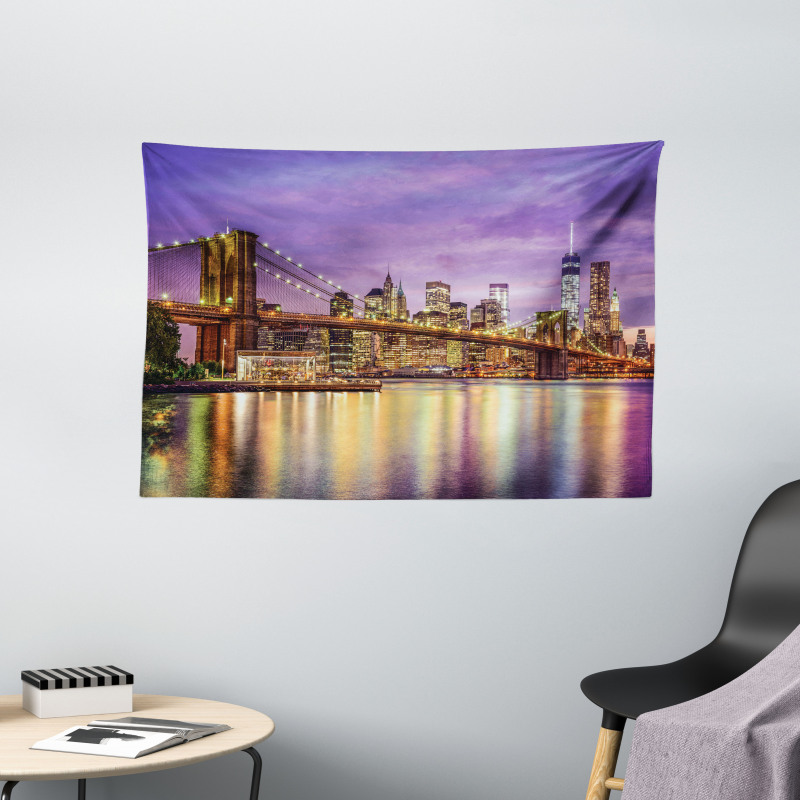 Broadway Scenery NYC Wide Tapestry