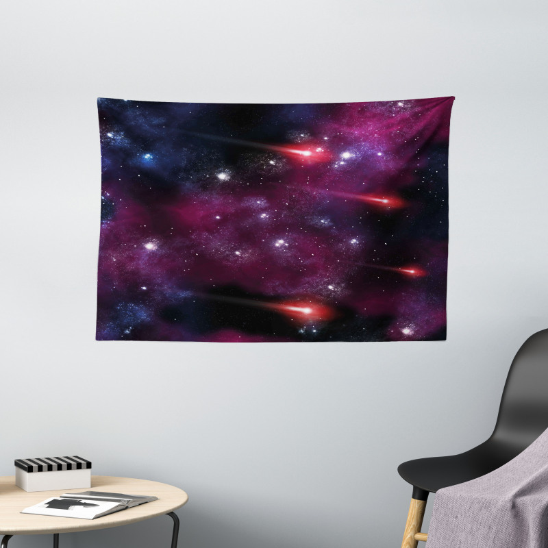 Stardust Meteor Wide Tapestry