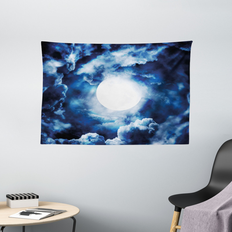 Magic Dark Twilight Dawn Wide Tapestry