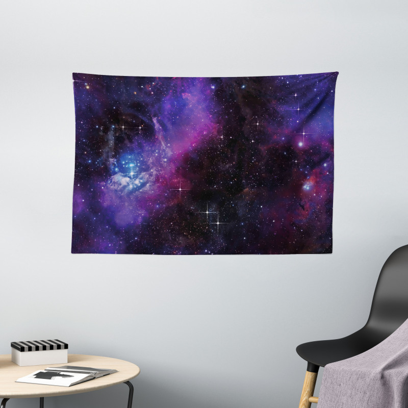 Nebula Dark Galaxy Stars Wide Tapestry